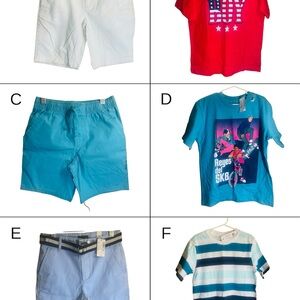 NWT Boys Size 8 T-Shirt and Shorts Lot - Children’s Place and Wonder Nation